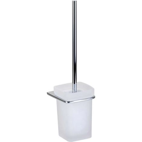 kielle Vega - Brosse WC murale avec support, verre mat/chrome 40518000 (1/3)
