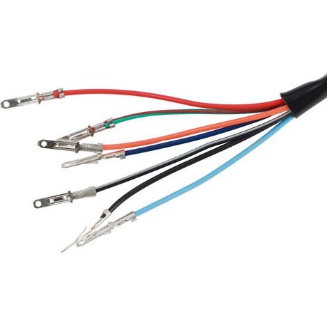 Compteur kilométrique/de vitesse universel avec rétroéclairage LED pour moto (noir) (1/5)