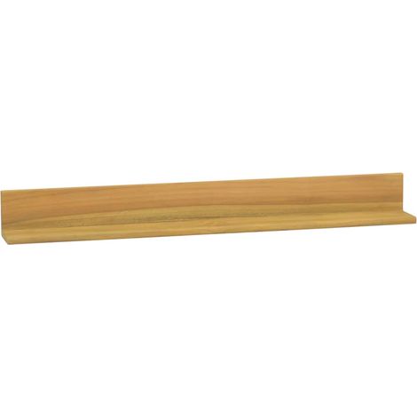 Maison Exclusive - Wandregale 2 Stk. 90x10x10 cm Massivholz Teak (1/5)