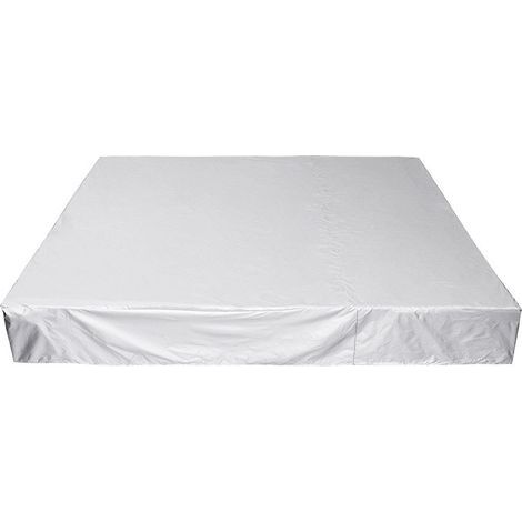 Couverture rectangulaire pour piscine 21821830 cm - argent (1/5)