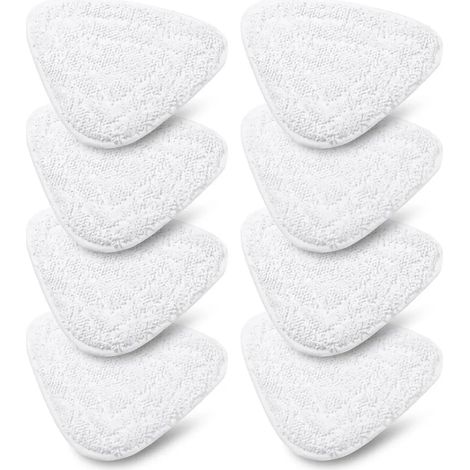 Geeignet für Vileda Dampfmopptücher, geeignet für O-Cedar dreieckige Chenillefaser-Ersatztuchpads, 8 Stück (1/5)