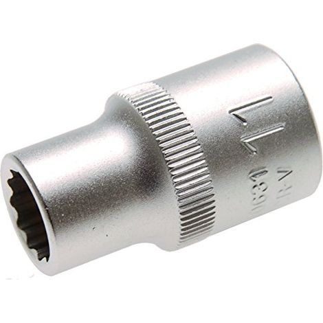 BGS Steckschlüssel-Einsatz Zwölfkant Antrieb Innenvierkant 12,5 mm (1/2") SW 11 mm - 10631