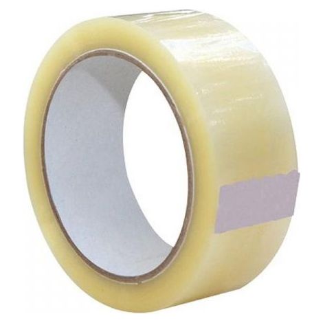 ROTOLO NASTRO ADESIVO TRASPARENTE Scotch imballaggio scatole 50mm x 66mt SILENZI
