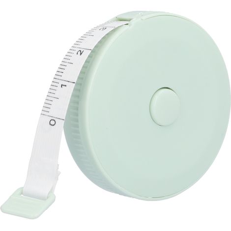 Mètre ruban souple de 1,5 m pour couture, mini mètre ruban pour la mesure du corps des filles, usage médical, vert (1/5)