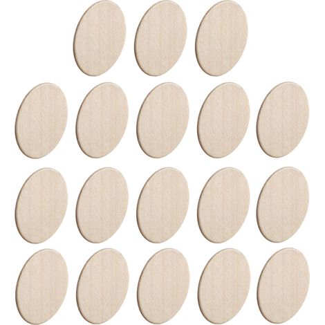 26x Cache vis adhésif autocollant bois naturel diamètre 14 mm bouchon trou meuble table chaise maison, Erable