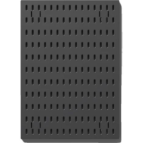Rangement de Bureau, Réglable en Hauteur, Écologique, Panneau perforé noir 2 (1/2)