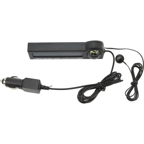 5-in-1 Digitaler Kompass mit ABS-Gehäuse, elektronisches Kfz-Voltmeter mit Echtzeitüberwachung für Fahrzeuge (1/5)