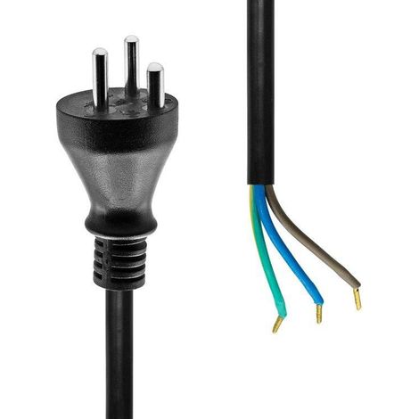 Câble d'alimentation ProXtend Denmark - Extrémité ouverte 1 m Noir 45N0182, PC-KOE-001-M