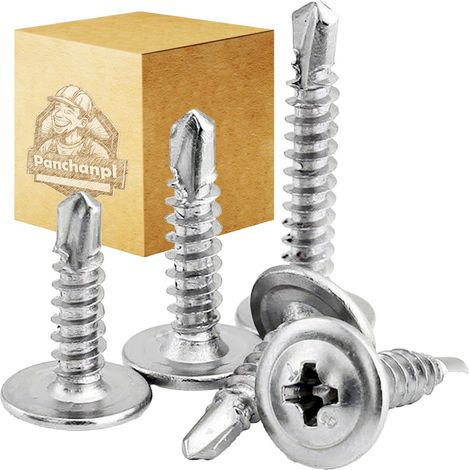 Tornillos autorroscantes 4.2X40 PARA arandela de chapa metálica 500 PCS panchan