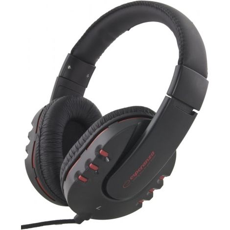 Esperanza Stereo Audio Headphones Maui Black (1/2)