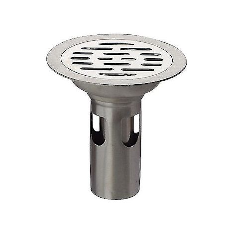 Scarico a pavimento da 10 cm, filtro in acciaio inox 304, copertura per scarico doccia (rotonda) - dwdz (1/2)