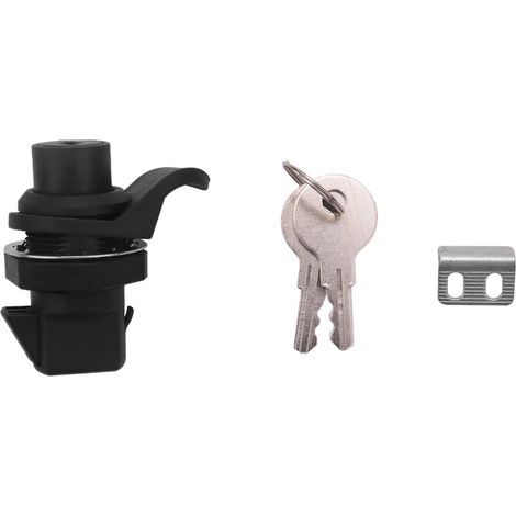 1 jeu de loquet à bouton de verrouillage pour boîtier radio de bateau, boîte à outils, boîte électronique, serrure de boîte à gants de moto. (1/5)