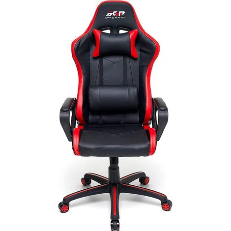 Poltrona Gaming Professional colore rosso ruote girevoli antiscivolo M0826-05 (1/3)