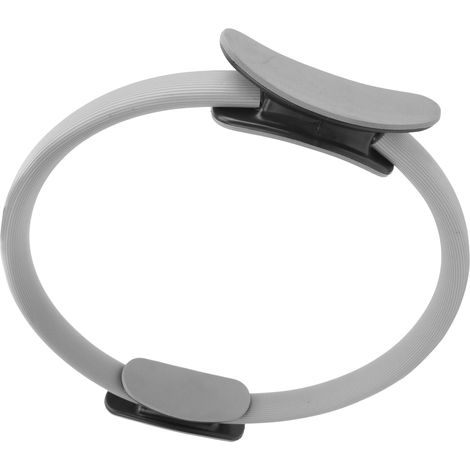 Anneau de résistance gris pour le fitness à domicile, le yoga et le Pilates. Idéal pour la musculation et le renforcement musculaire. (1/5)
