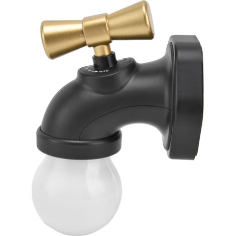Kreative LED-Wasserhahn-Nachtleuchte mit USB-Ladefunktion, Sprachsteuerung und Induktionsfunktion – ideal für Flur und Schlafzimmer (1/5)