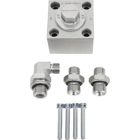 Ortviai Robinet Divertisseur 3 Voies pour Mini-Excavatrice – Acier Allié, Pièce de Rechange avec Accessoires Hydrauliques (1/5)