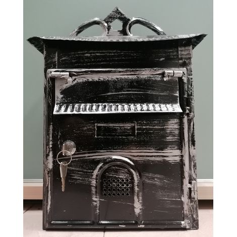 CASSETTA POSTALE RUSTICA 295X 225X115 NERO SFUMATO