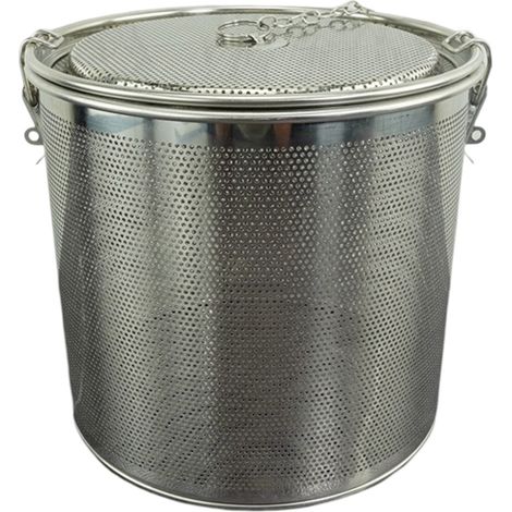 Panier à saumure en acier inoxydable, cage à saumure, filtre à épices, panier à résidus, sac à assaisonnement pour viande mijotée, boule d'assaisonnement ronde à petits trous (1/5)