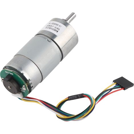 Moteur à engrenage de torsion 12/24V avec encodeur, réducteur de vitesse haute puissance (100RPM, 24V) (1/5)