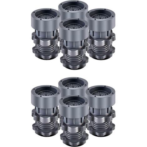 2x Waschmaschinen-Fußpads, verstellbare, hochrutschfeste Matte, Antivibrationsfüße für Waschmaschine und Trockner (1/5)