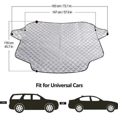 Car Windshield Cover, Magnetic Universal Windshield Cover, Foldable Car Cover Anti Frost and Snow Protection, UV, Sun, Dust, Rain - (1/3)
