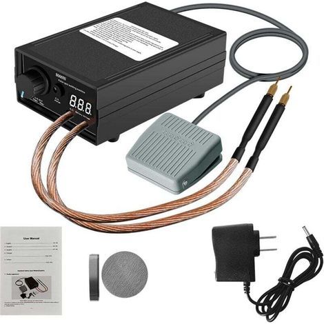 Soudeuse par Points Réglable pour Batteries 8000W, Kit Bricolage, Soudeur par Points Portable Haute Performance en Nickel pour Ensemble de Machines de Soudage par Points (1/4)