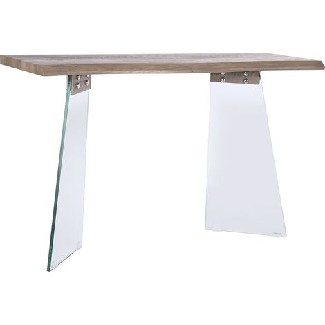 Consola Cristal Mdf 120X40X76 Gris Claro (1/5)