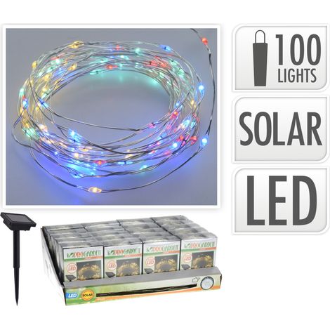 LED Solar-Drahtlichterkette RGB Lichterkette (1/3)