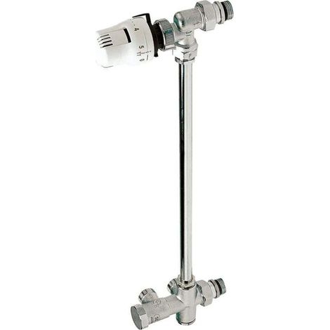 Komplettes Einrohrset mit Stock, für Wandauslass, Abstand 4cm