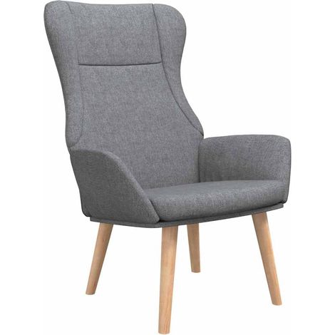 Maison Exclusive - Chaise de relaxation Gris clair Tissu (1/5)