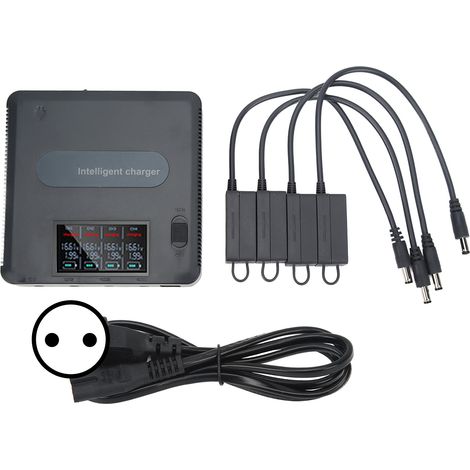 Chargeur intelligent rapide pour batterie DJI Mavic 2 avec écran numérique, station de charge hub, prise UE 100-240V (1/5)