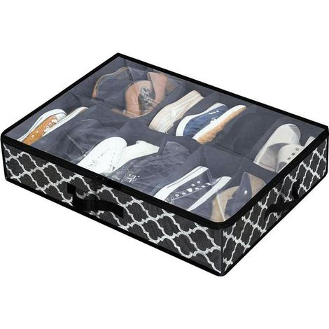 Lot de 10 compartiments Boîte de Rangement Sous Lit avec Fenêtre Transparente - Organisateur de Chaussures pour Placard et Voyage (1/5)