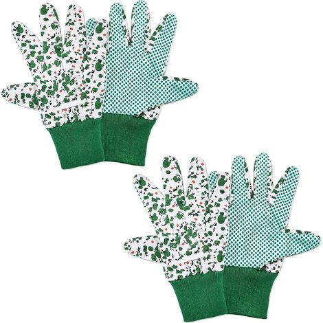 2 Paires Gants de Jardinage pour Femme Gants de Travail de Jardin Gants de Travail de Jardin Antidérapants et Respirants (1/5)