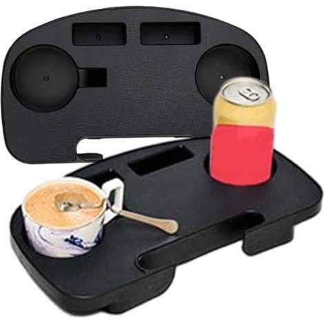 Clip 2pcs sur Porte-gobelet, Plateau de Table de Chaise à Bras avec Appareil Mobile et Fente collation, Support téléphone en Plastique pour intérieur, extérieur, Tasse, Chaise (1/5)