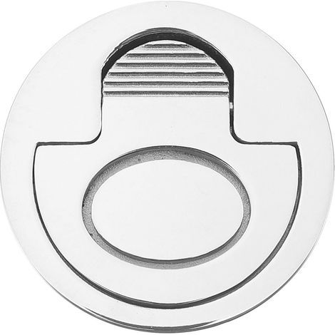 Dachbodenlukenschrank mit eingelassenem Ringgriff, eingelassenem Hebegriff, runder Edelstahl-Schiffsschrank, verdeckter Griff, Einbauschrank, Schiffslukenschrank (1/5)