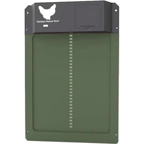 Porte automatique ChickenGuard Premium pour poulailler (verte)
