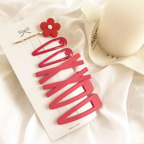 Pinzas para el cabello con forma de cocodrilo, pinzas para el cabello con forma de pico de pato para mujeres y pasadores para el cabello, pinzas para el cabello con flequillo ladeado (1/5)