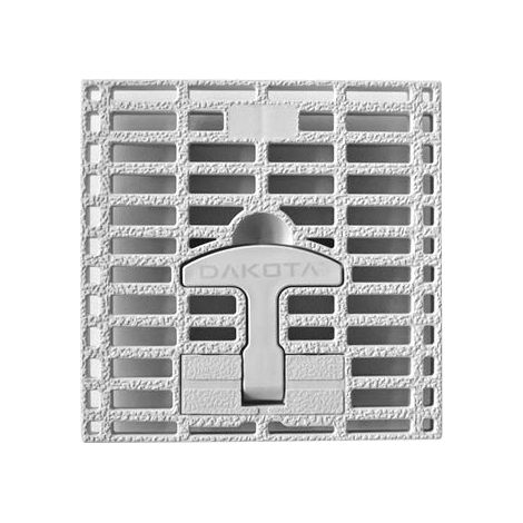 Jardibric – Grille de regard d'évacuation des eaux pluviales 20 x 20 cm – Polypropylène renforcé A15 – Résistante aux chocs et produits chimiques – Installation facile