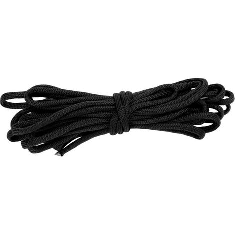 9-strängige Polyester-Fallschirmleine, 5 Meter, für Wandern und Outdoor-Survival, schwarz (1/5)