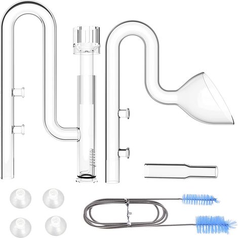 13mm Aquairum Mini Glass Skimmer Lily Pipes Kit Inflow and Outflow pour Mini et Nano Tank Filter 12/16mm (1/5)