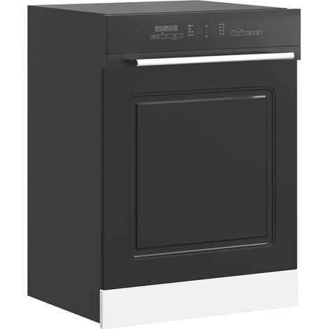 Geschirrspülerblende Kalmar Schwarz 60x1,5x57 cm Holzwerkstoff (1/5)