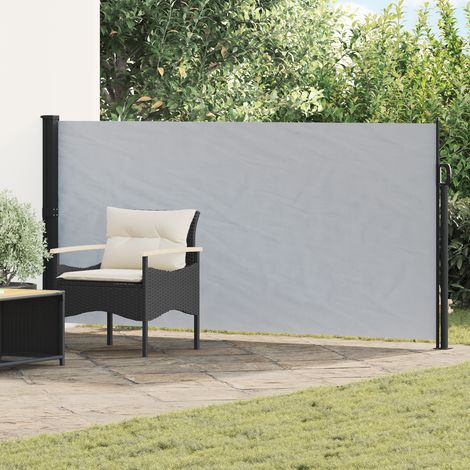 Maison Exclusive - Ausziehbares Seitenmarkise Grau 600 x 160 cm P (1/4)