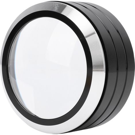 Loupe de bureau 5 pièces, verre optique K9, lentille 70 mm, 6 LED, alliage d'aluminium, loupe cylindrique (1/5)