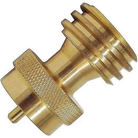 Adaptateur de recharge de propane (1 pièce) pour bouteille de gaz GPL de 450 g (1 lb) pour camping, barbecue, camping-car, chauffage et randonnée D1I0 (1/5)