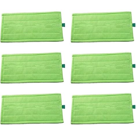 Set di 6 panni lavabili per mocio, sia asciutti che bagnati, ricambi per aspirapolvere SP600 MF600, per tessuti. (1/4)