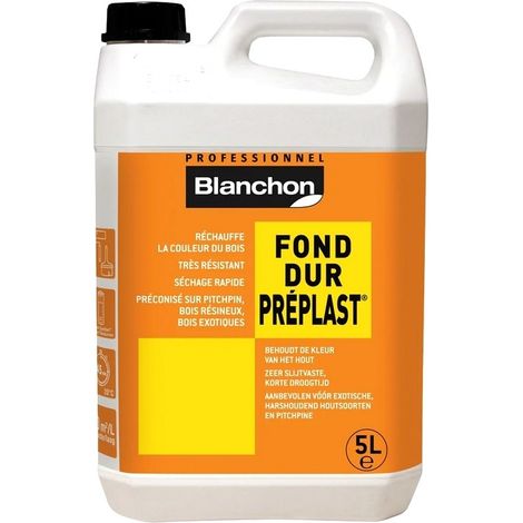 Blanchon – Fond dur professionnel glycéro pour murs – Très résistant – 5 Litres – Rendement 10m²/L – Préparation et bouche-porage parquets intérieurs