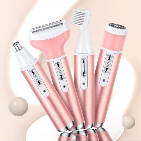 Tondeuse à cheveux électrique multifonctionnelle, tondeuse corporelle 5 en 1 avec affichage numérique pour femmes-AquaForge