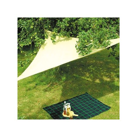Sonnensegel 5X5X5M Beige inkl. Abspannseile
