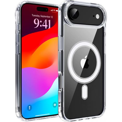 Custodia per iPhone Air, compatibile con MagSafe, trasparente (1/5)