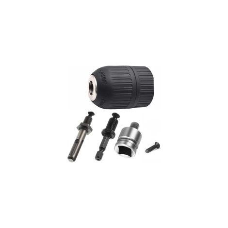 Mandrin Auto-serrant 2-13mm Mandrin à Serrage Rapide 1/2-20UNF avec Adaptateur SDS Plus Accessoires pour Perceuse